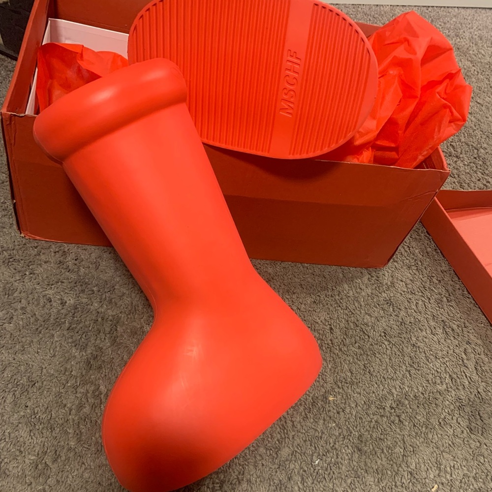Big Red Boots by MSCHF